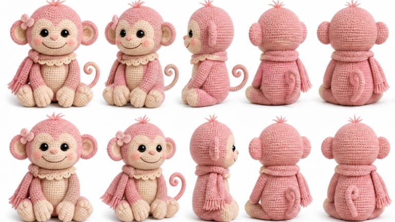 Milo the Monkey — Free Amigurumi Crochet Pattern (Easy, Beginner-Friendly)